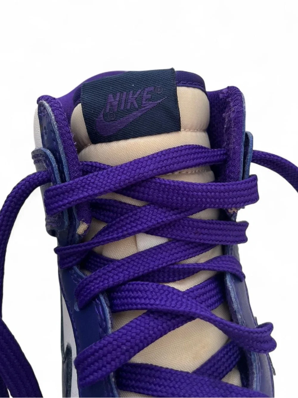 3Y Nike Dunk High Top Electro Purple Athletic Basketball Sneakers Womens’s 3.5
